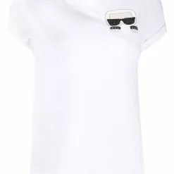 Karl Lagerfeld graphic-print crew neck T-Shirt