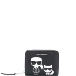 Karl Lagerfeld graphic-print zip-around wallet