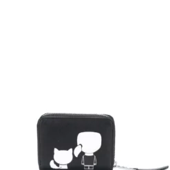 Karl Lagerfeld graphic-print zip-around wallet