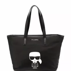 Karl Lagerfeld Karl motif print tote