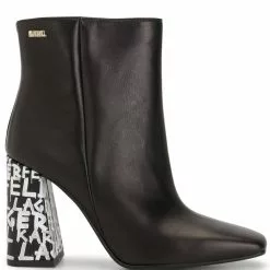 Karl Lagerfeld Metro Graffiti-heel ankle boots