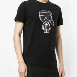 Karl Lagerfeld K/Ikonik-print cotton T-shirt