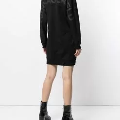Karl Lagerfeld V-neck sweatshirt dress