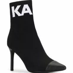 Karl Lagerfeld Pandora logo intarsia sock boots