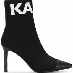 Karl Lagerfeld Pandora logo intarsia sock boots