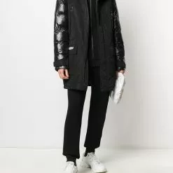 Karl Lagerfeld drawstring hood bomber jacket
