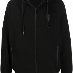 Karl Lagerfeld drawstring hood bomber jacket