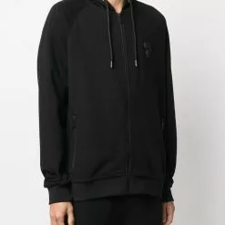 Karl Lagerfeld drawstring hood bomber jacket