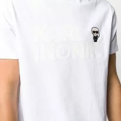 Karl Lagerfeld Karl patch cotton T-shirt