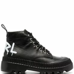 Karl Lagerfeld lace-up ankle boots