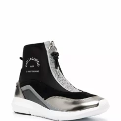 Karl Lagerfeld zip high-top trainers