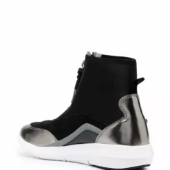 Karl Lagerfeld zip high-top trainers