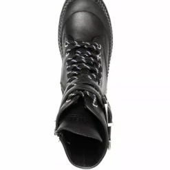 Karl Lagerfeld buckle-and-lace ankle boots