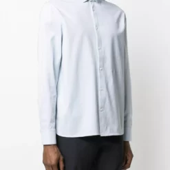Karl Lagerfeld embroidered logo shirt