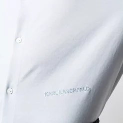 Karl Lagerfeld embroidered logo shirt