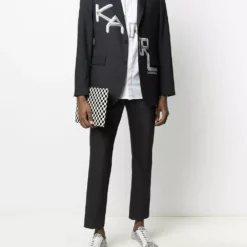 Karl Lagerfeld tailored logo jacket
