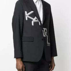 Karl Lagerfeld tailored logo jacket