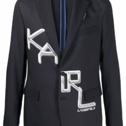Karl Lagerfeld tailored logo jacket