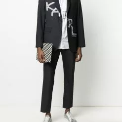 Karl Lagerfeld elasticated tailored trousers