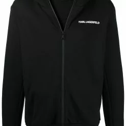 Karl Lagerfeld embroidered logo bomber jacket