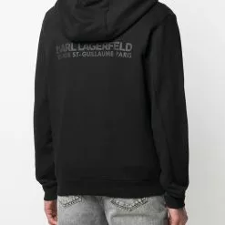 Karl Lagerfeld embroidered logo bomber jacket