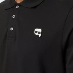 Karl Lagerfeld ikonik Karl logo-patch polo shirt
