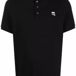 Karl Lagerfeld ikonik Karl logo-patch polo shirt