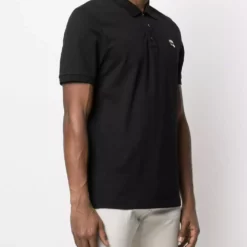 Karl Lagerfeld ikonik Karl logo-patch polo shirt