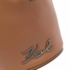 Karl Lagerfeld logo plaque bucket bag