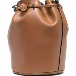 Karl Lagerfeld logo plaque bucket bag
