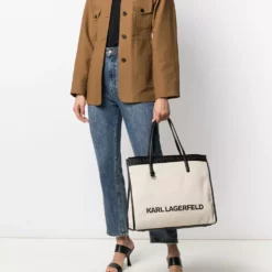 Karl Lagerfeld K/Skuare Canvas tote bag