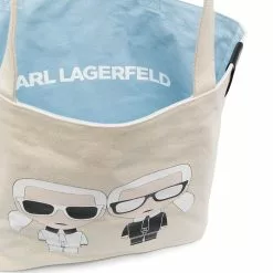 Karl Lagerfeld reversible K/Zodiac Gemini shopper tote