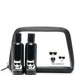 Karl Lagerfeld zip-up make-up bag