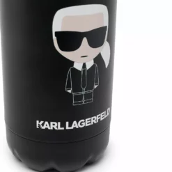 Karl Lagerfeld logo-print water bottle