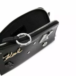 Karl Lagerfeld K/Karl Seven Pins zip purse