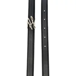 Karl Lagerfeld logo-plaque leather belt