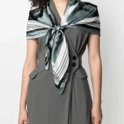 Karl Lagerfeld Autograph print scarf