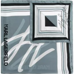 Karl Lagerfeld Autograph print scarf