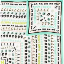 Karl Lagerfeld K/Favourite logo print scarf