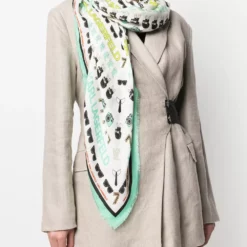 Karl Lagerfeld K/Favourite logo print scarf