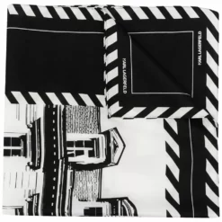 Karl Lagerfeld K/Maison print scarf