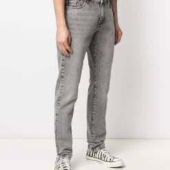 Karl Lagerfeld slim bleached denim jeans