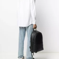 Karl Lagerfeld logo-print poplin shirt