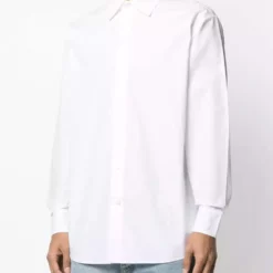 Karl Lagerfeld logo-print poplin shirt