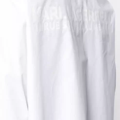 Karl Lagerfeld logo-print poplin shirt