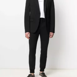 Karl Lagerfeld logo-tape punto trousers