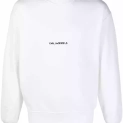 Karl Lagerfeld logo-print crew neck sweatshirt