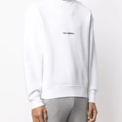 Karl Lagerfeld logo-print crew neck sweatshirt