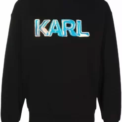 Karl Lagerfeld balloon logo-print crew neck sweatshirt