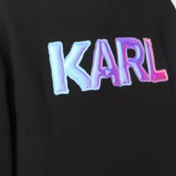 Karl Lagerfeld balloon logo-print crew neck sweatshirt